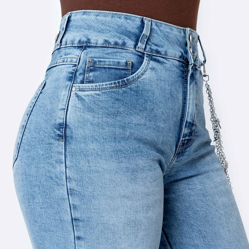 PANTALON DENIM STRETCH MUJER GIZELAH - 4