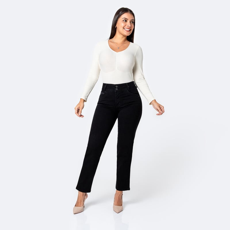 PANTALON DENIM STRETCH MUJER DAHELI - 2