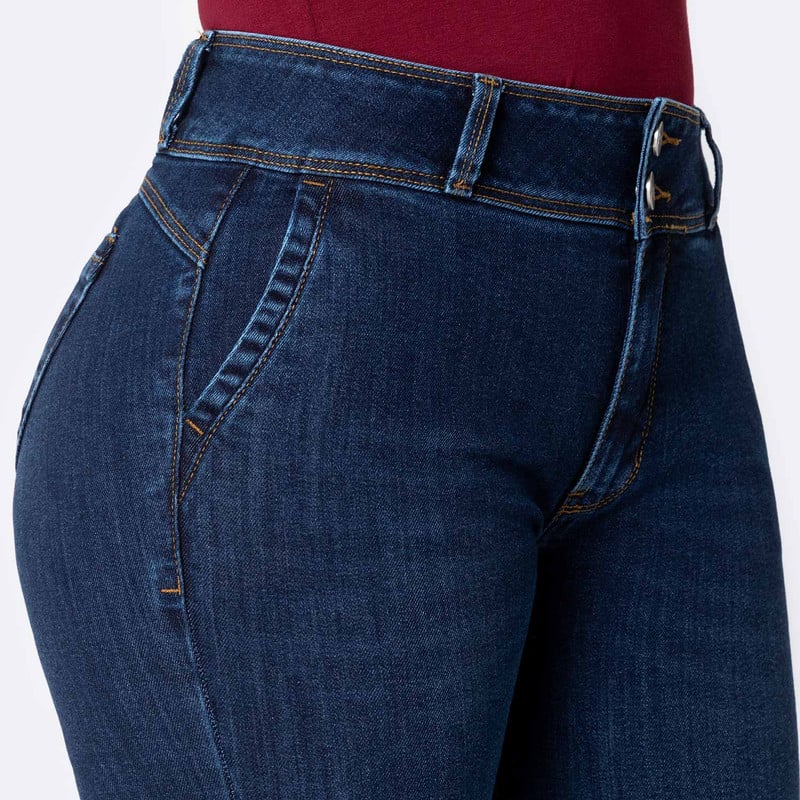 PANTALON DENIM STRETCH MUJER PAMEH - 4