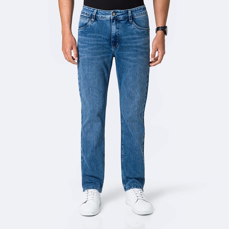 PANTALON DENIM STRETCH HOMBRE EVZEN - 1