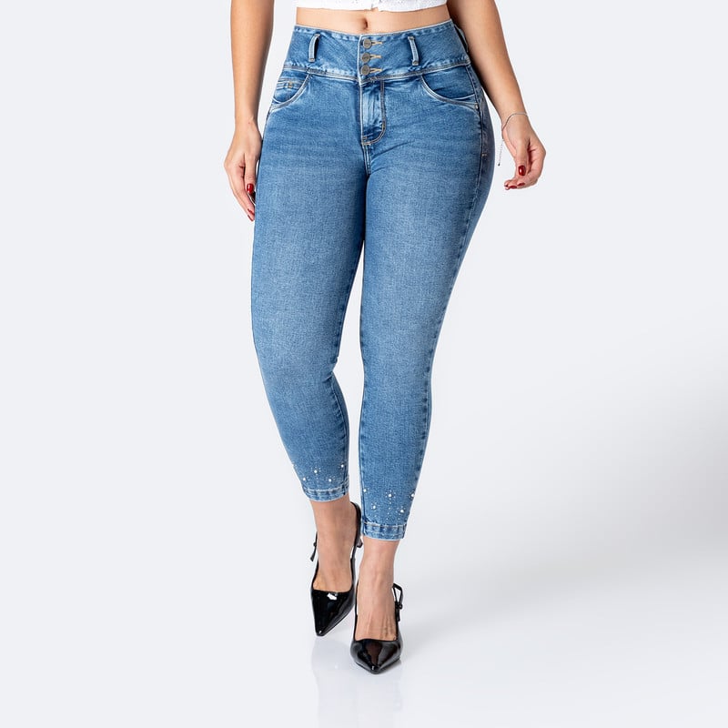PANTALON DENIM STRETCH MUJER CRYSBEL - 1