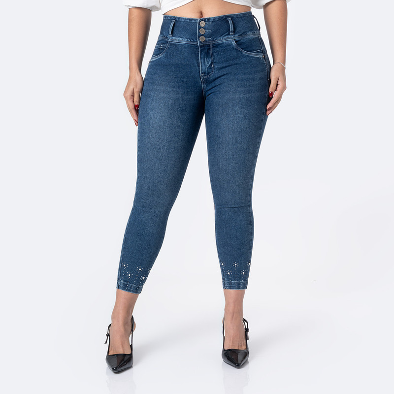 PANTALON DENIM STRETCH MUJER CRYSBEL - 1