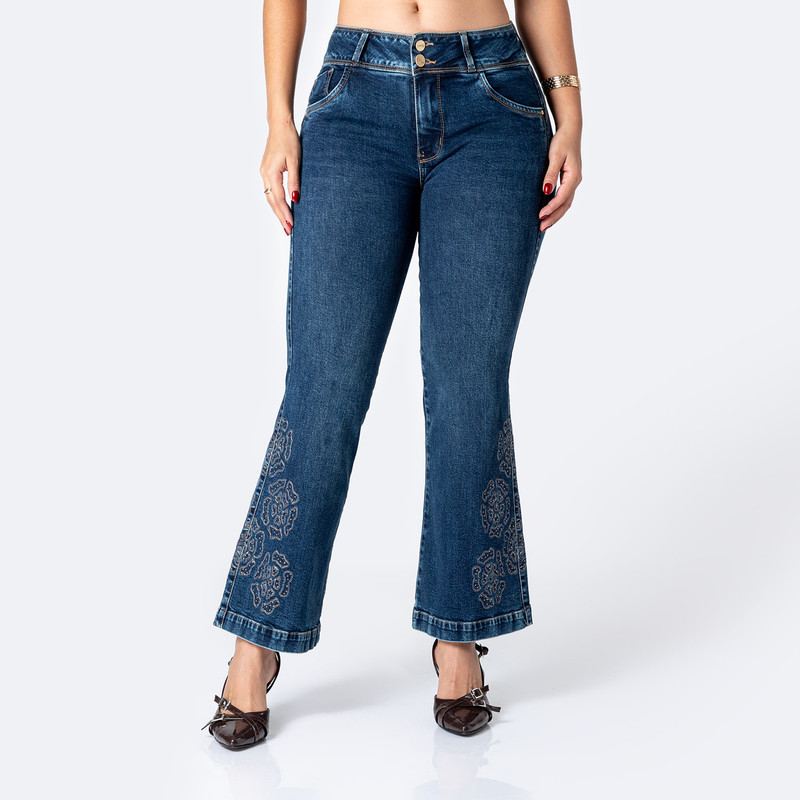 PANTALON DENIM STRETCH MUJER KHARISSA - 1