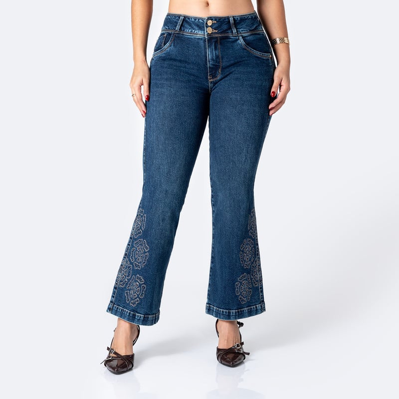 PANTALON DENIM STRETCH MUJER KHARISSA - 1