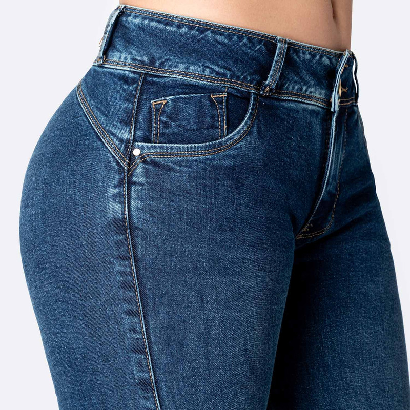 PANTALON DENIM STRETCH MUJER KHARISSA - 4