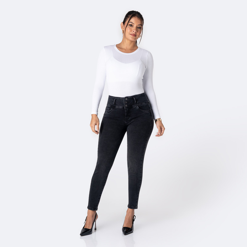 PANTALON DENIM STRETCH MUJER ALEZYA - 2