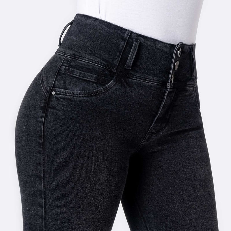 PANTALON DENIM STRETCH MUJER ALEZYA - 4