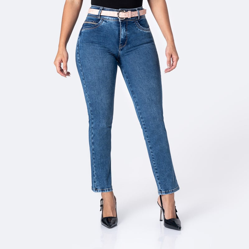 PANTALON DENIM STRETCH MUJER FANYA - 1
