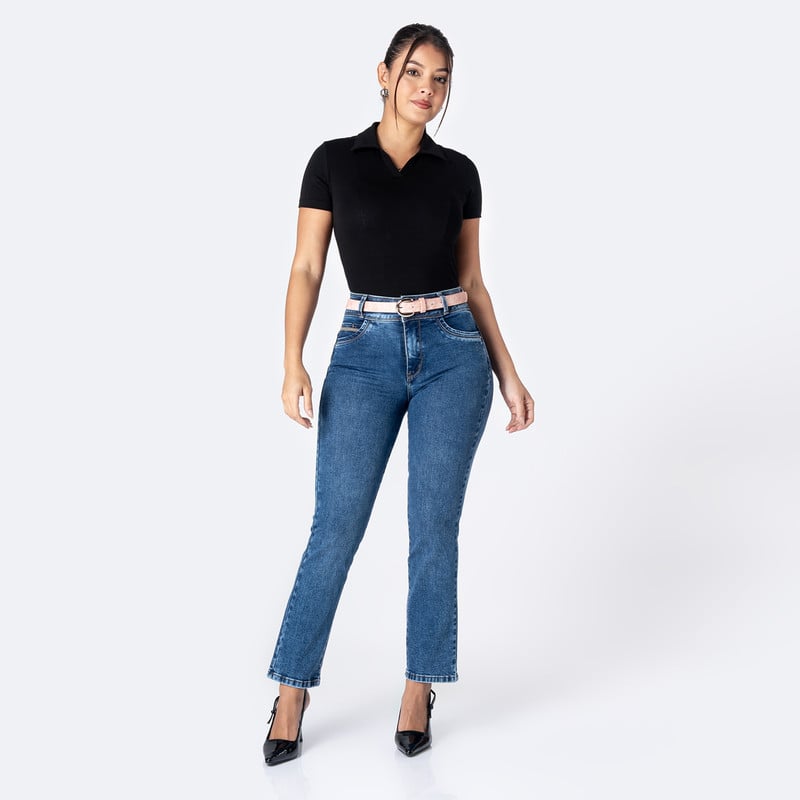 PANTALON DENIM STRETCH MUJER FANYA - 2