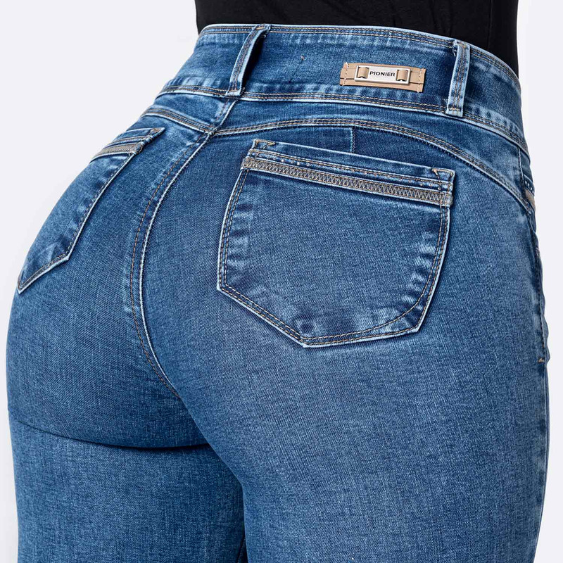 PANTALON DENIM STRETCH MUJER FANYA - 5