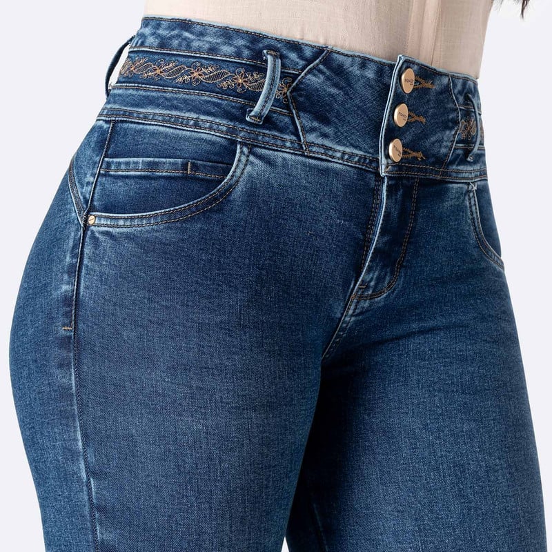 PANTALON DENIM STRETCH MUJER BRYANNA - 4