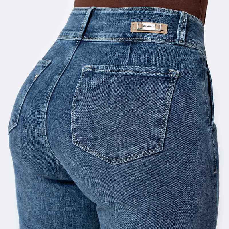 PANTALON DENIM STRETCH MUJER CARLIET - 5