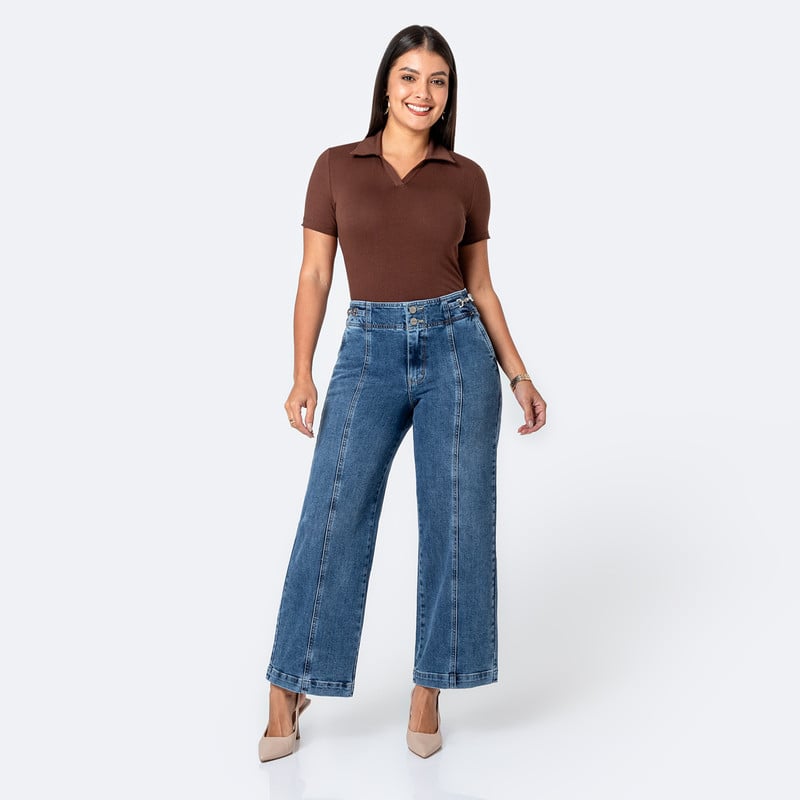 PANTALON DENIM STRETCH MUJER ELHOIS - 2