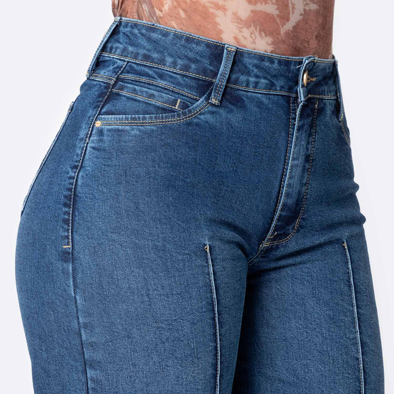 PANTALON DENIM STRETCH MUJER KINEYA - 4