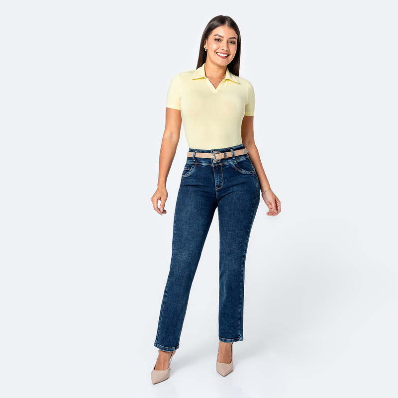 PANTALON DENIM STRETCH MUJER KEITLEEN - 2