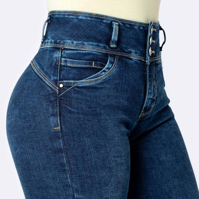 PANTALON DENIM STRETCH MUJER KEITLEEN - 4