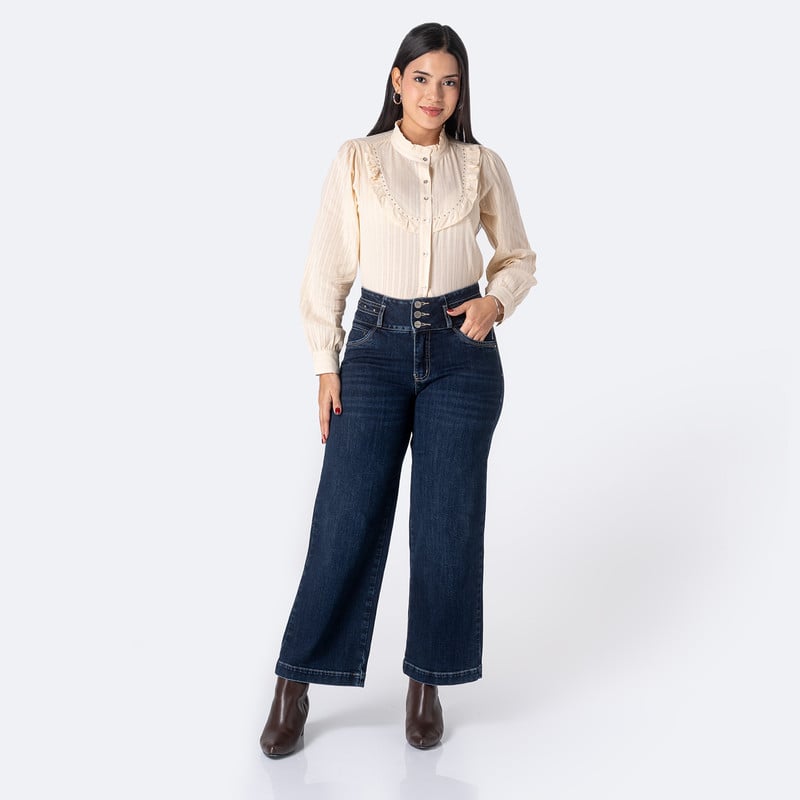 PANTALON DENIM STRETCH MUJER IRYZ - 2