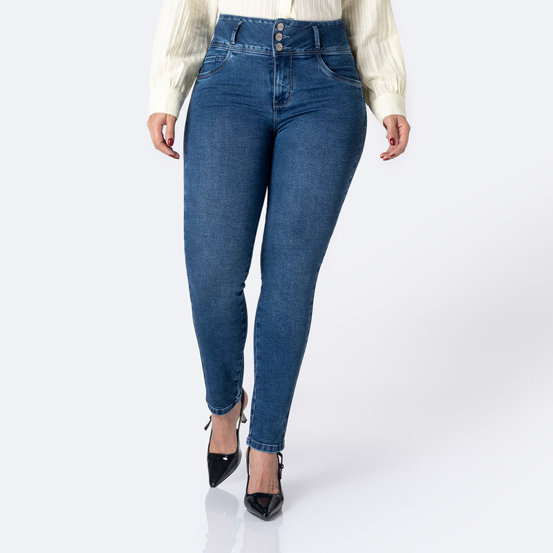 PANTALON DENIM STRETCH MUJER KIIRA - 1