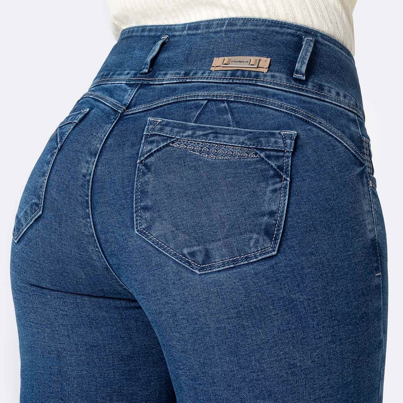 PANTALON DENIM STRETCH MUJER KIIRA - 5