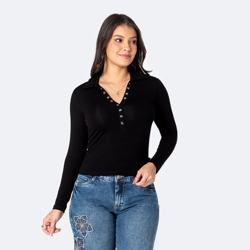 POLOS JERSEY FULL LYCRA MUJER DALLIA. - 1