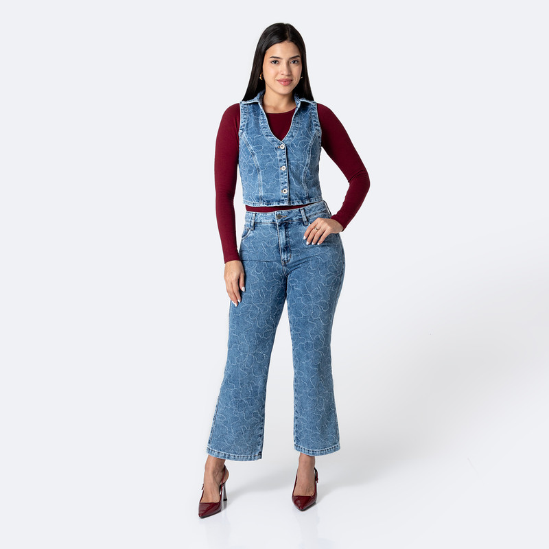 CHALECO DENIM MUJER GLIESEN - 4