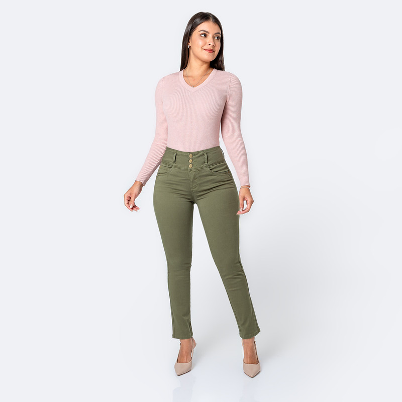 PANTALON DRILL STRETCH MUJER KATICA - 2