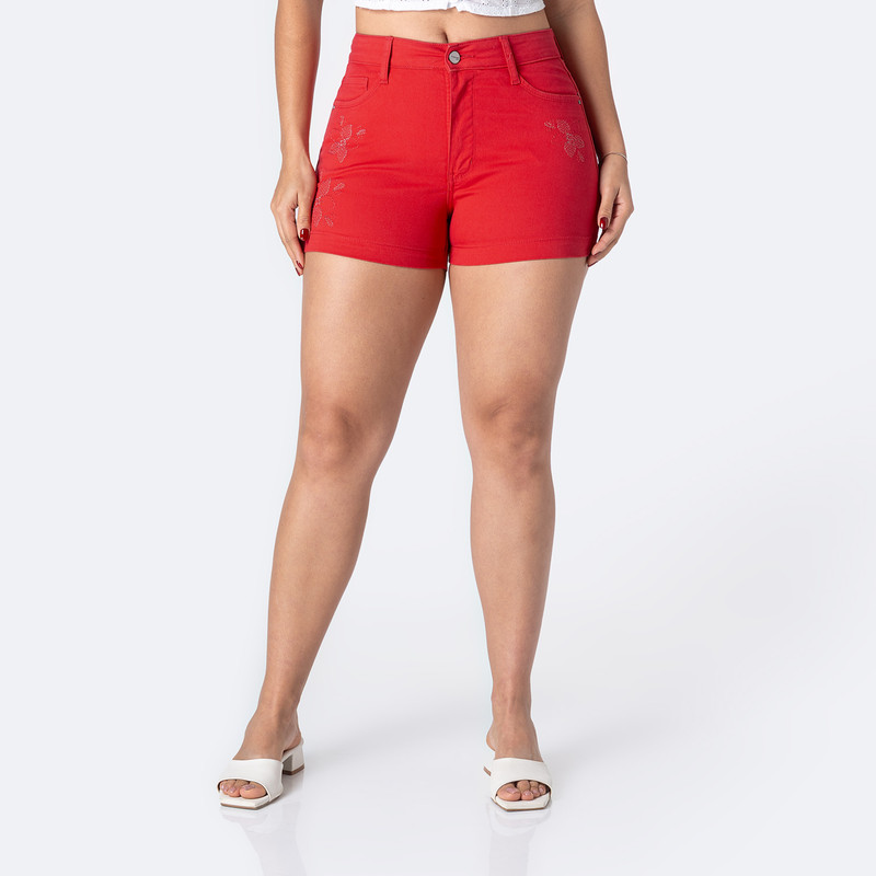 SHORTS DRILL STRETCH MUJER JANESSA - 1