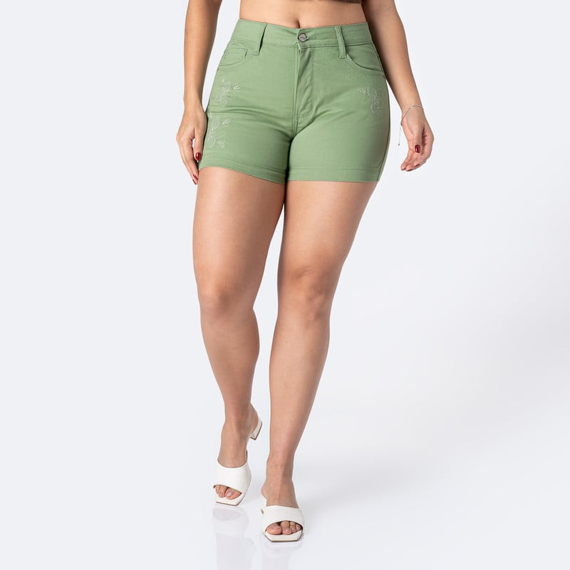 SHORTS DRILL STRETCH MUJER JANESSA - 1