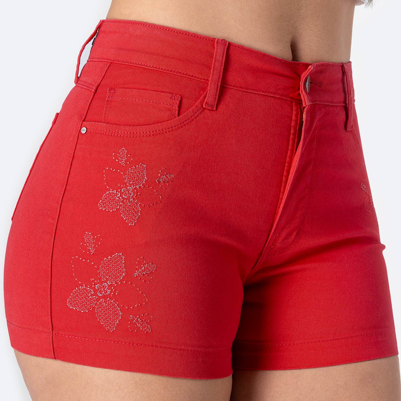 SHORTS DRILL STRETCH MUJER JANESSA - 4