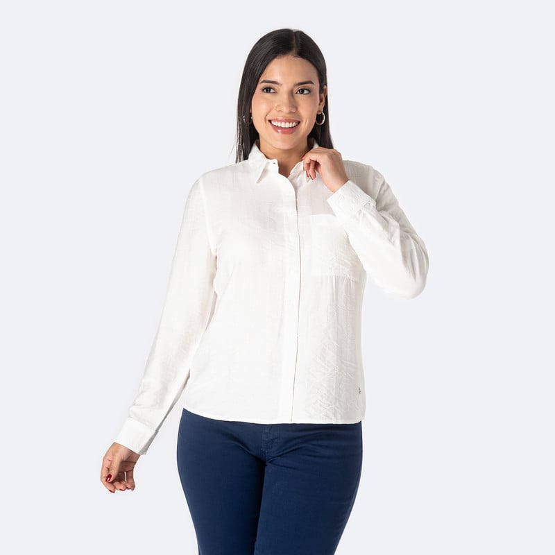 BLUSAS POPELINA MUJER ALEZCIA - 1