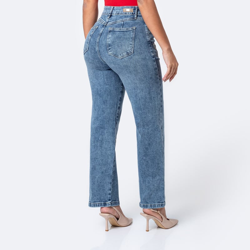 PANTALON DENIM STRETCH MUJER ZIANA-BOW - 3