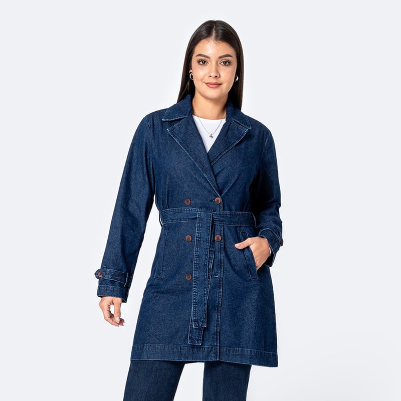 CASACAS DENIM MUJER MACARELI - 1