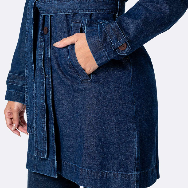 CASACAS DENIM MUJER MACARELI - 4