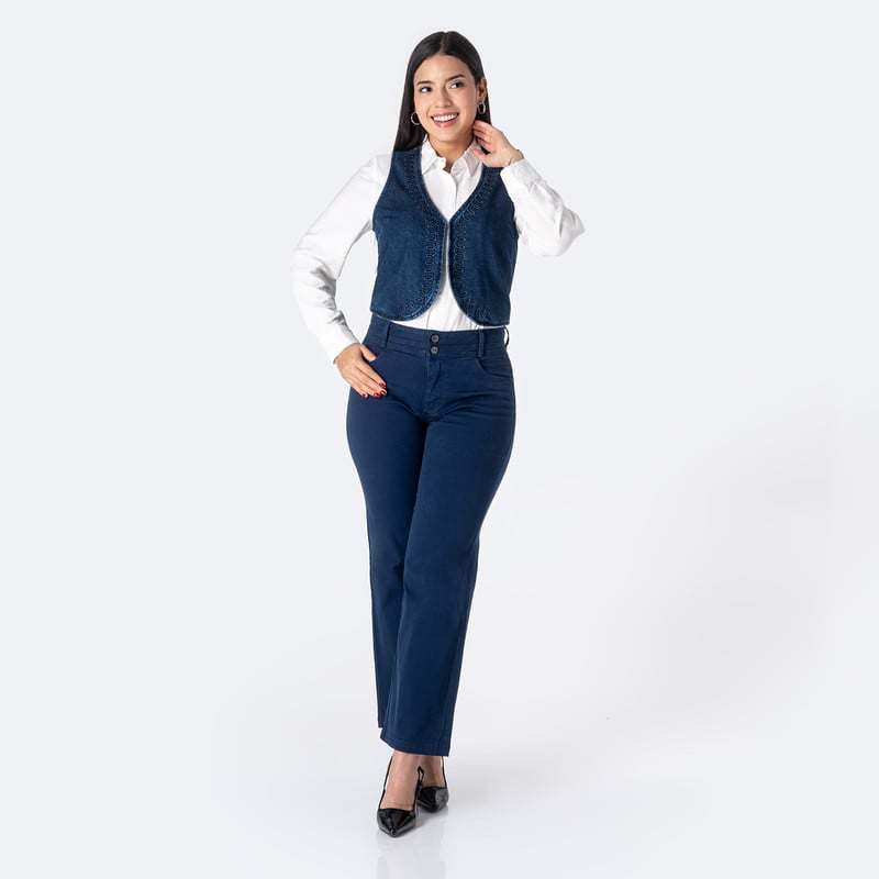 CHALECO DENIM MUJER ZERENA - 4