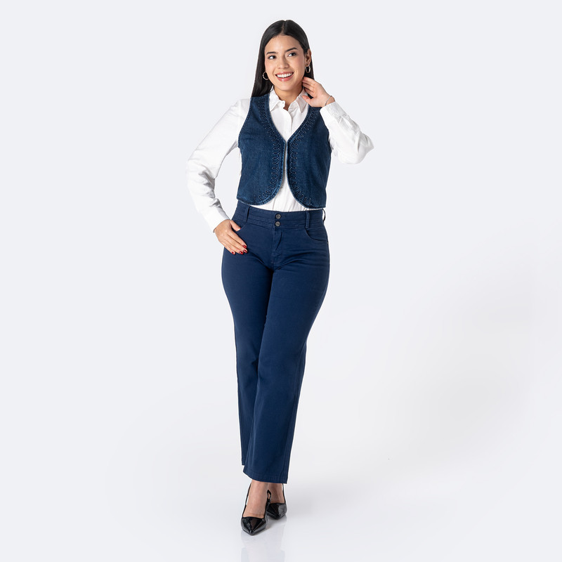 CHALECO DENIM MUJER ZERENA - 4
