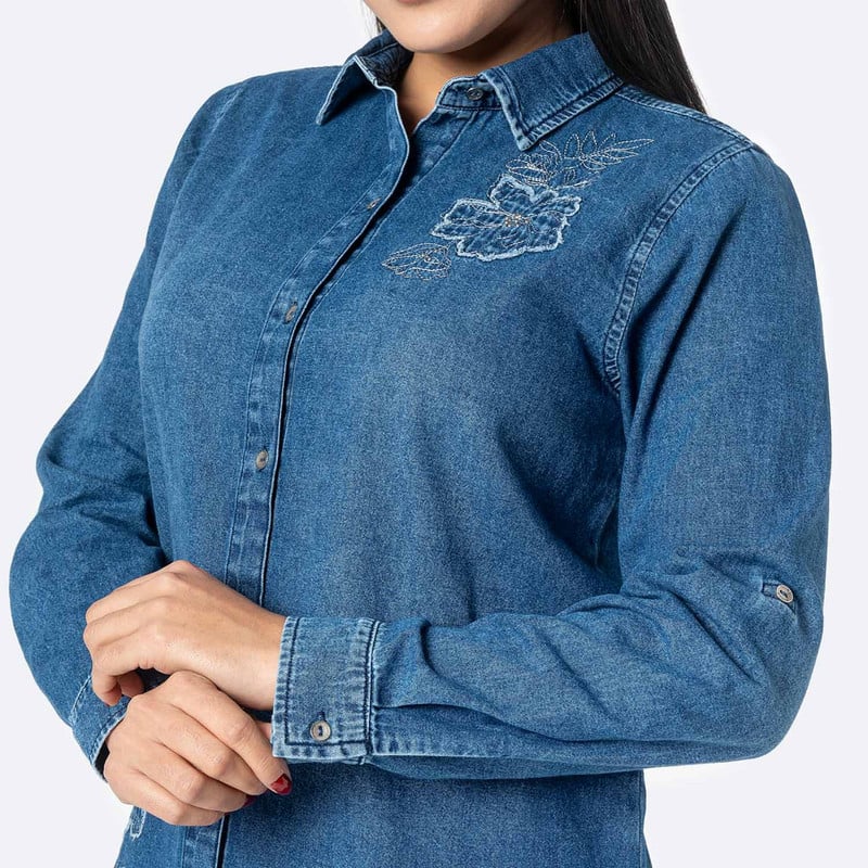 BLUSAS DENIM MUJER NEFERTARI - 2