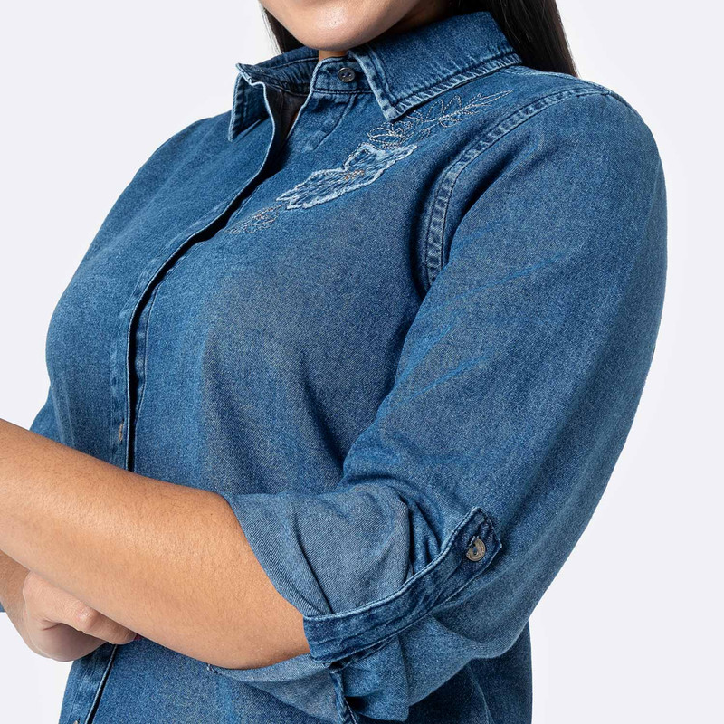 BLUSAS DENIM MUJER NEFERTARI - 4