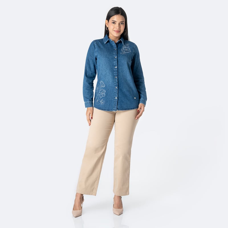 BLUSAS DENIM MUJER NEFERTARI - 5