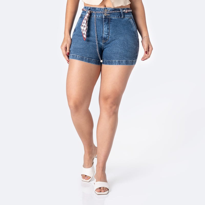 SHORTS DENIM STRETCH MUJER VEDALI - 1