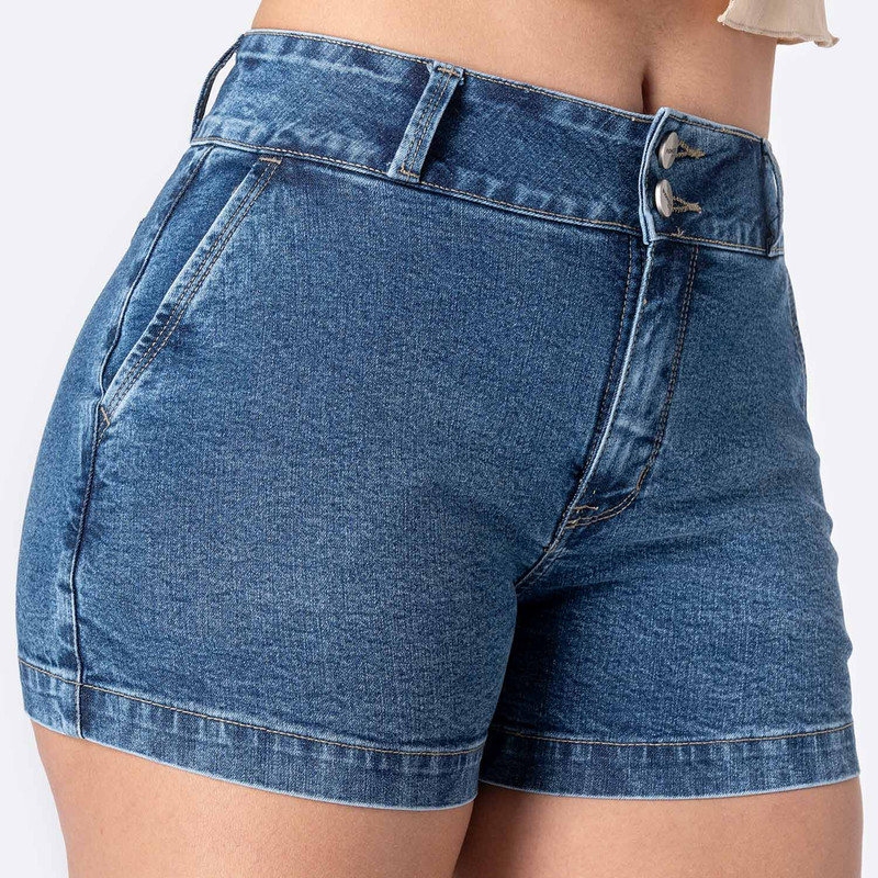 SHORTS DENIM STRETCH MUJER VEDALI - 4