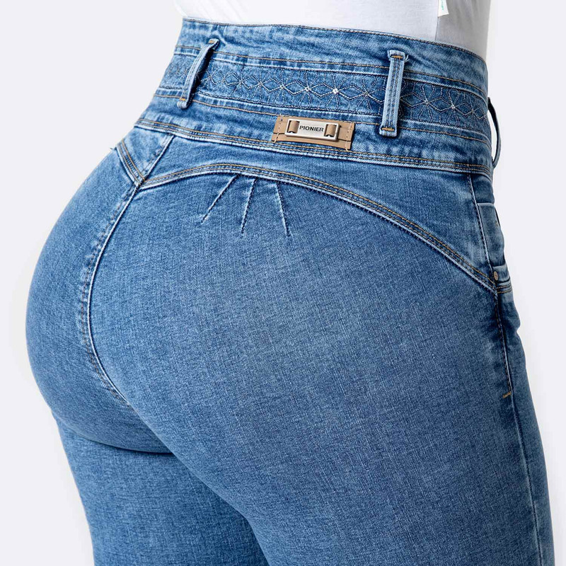 PANTALON DENIM STRETCH MUJER AURELYA - 5