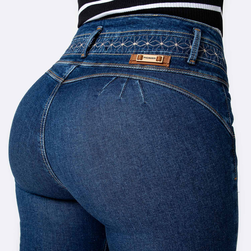 PANTALON DENIM STRETCH MUJER AURELYA - 5