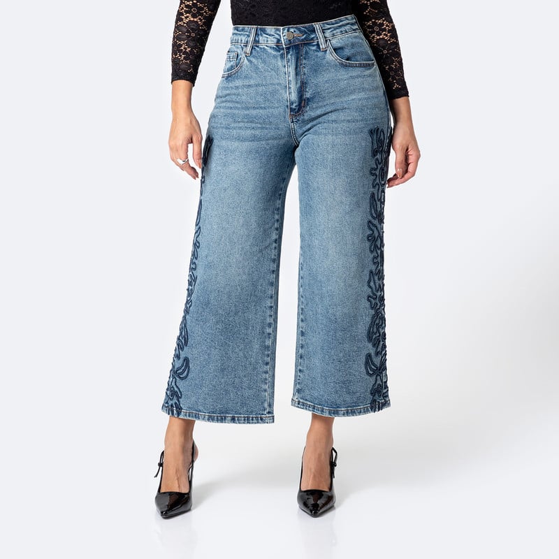 PANTALON DENIM STRETCH MUJER ZIVA - 1