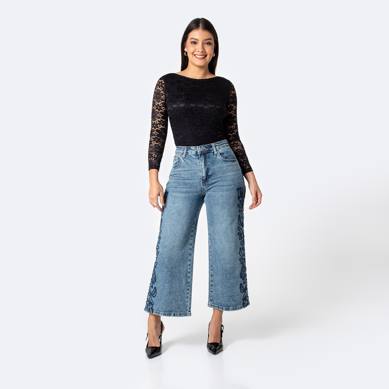 PANTALON DENIM STRETCH MUJER ZIVA - 2