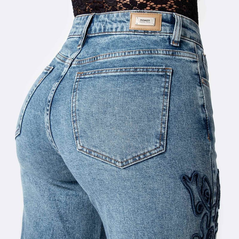 PANTALON DENIM STRETCH MUJER ZIVA - 5