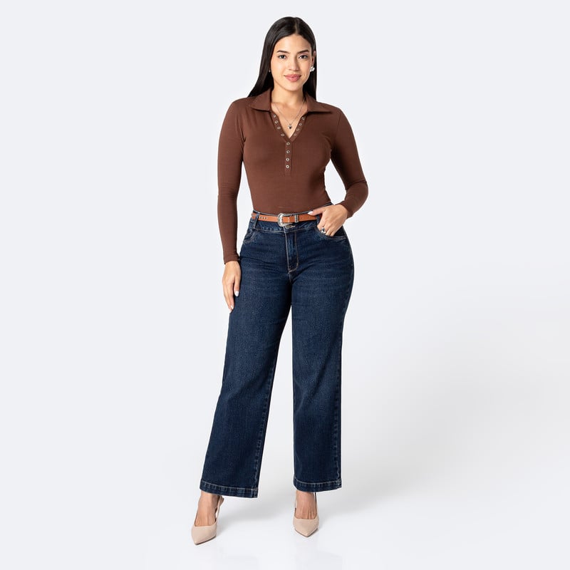 PANTALON DENIM STRETCH MUJER LUZYA - 2