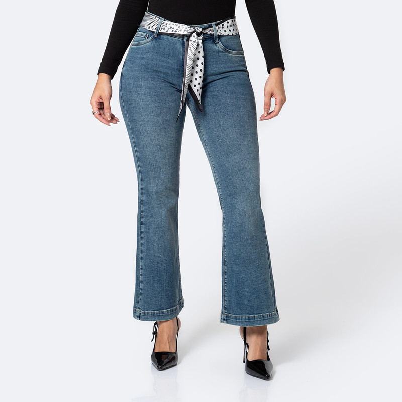 PANTALON DENIM STRETCH MUJER ROSALYE - 1