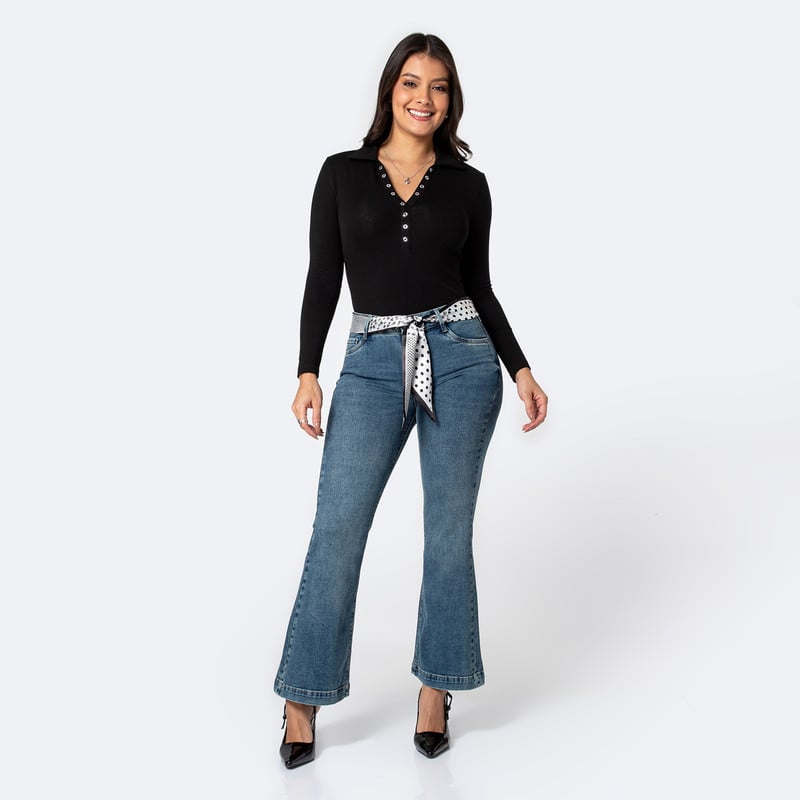 PANTALON DENIM STRETCH MUJER ROSALYE - 2