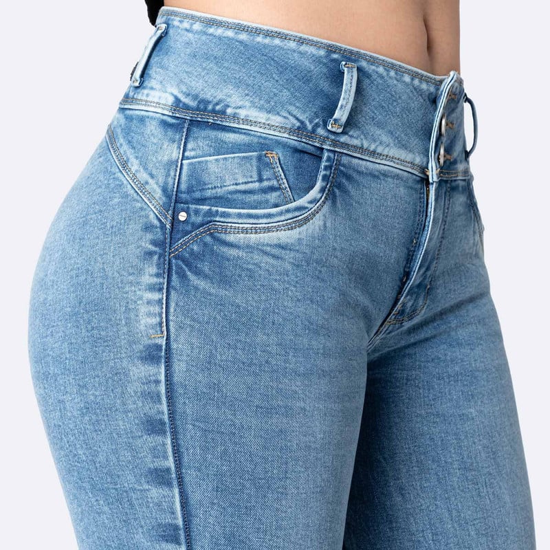 PANTALON DENIM STRETCH MUJER VIVIAMY - 4