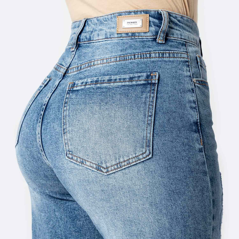 PANTALON DENIM STRETCH MUJER FIBI - 5